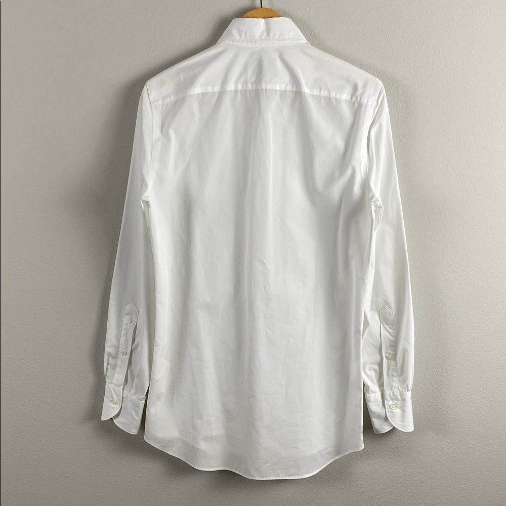 Salle Privee Evron Poplin Dress Shirt | Slim Fit, Cutaway Collar | White View 2